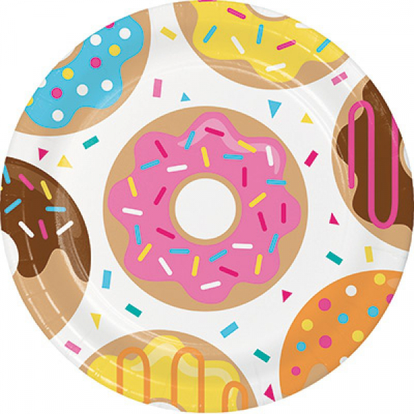 Donut Time Dinner Plates 8PK