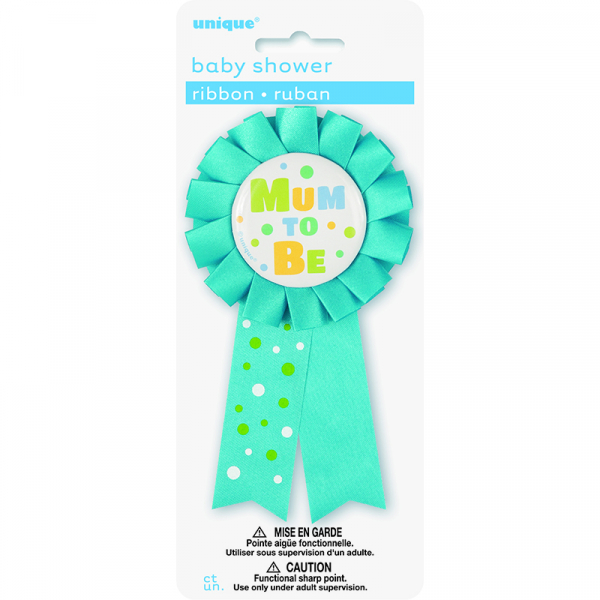 Mum To Be Award Ribbon - Blue