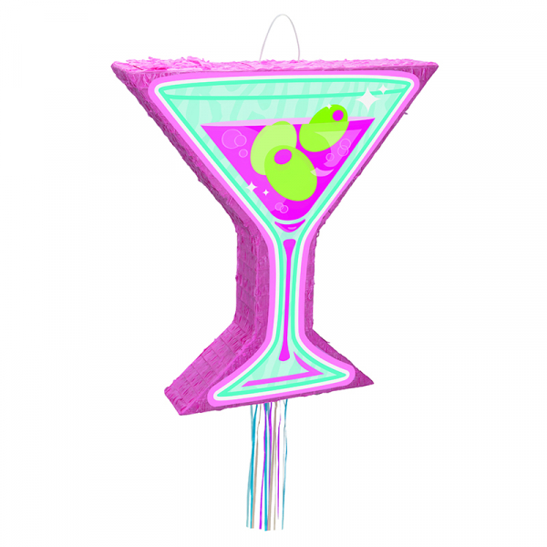 Pinata Martini Glass Pull String
