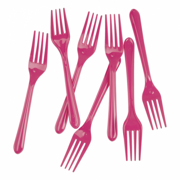 Five Star Dessert Fork Magenta 20PK