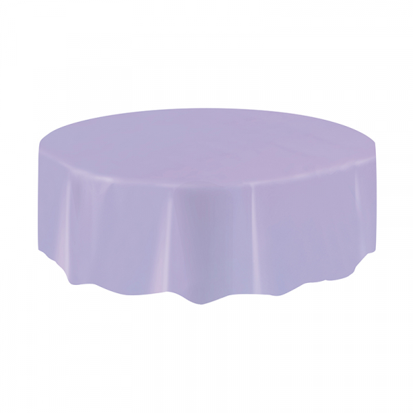 Round Plastic Tablecover Lavender