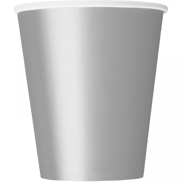 Paper Cups - Silver 8PK