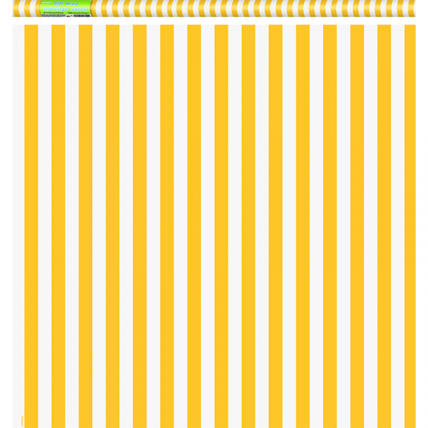 Stripe Yellow Gift Wrap Roll