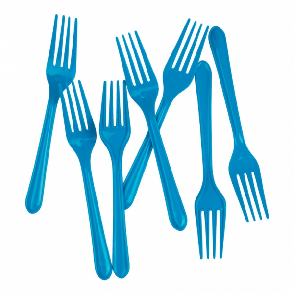 Five Star Dessert Fork Electric Blue 20PK