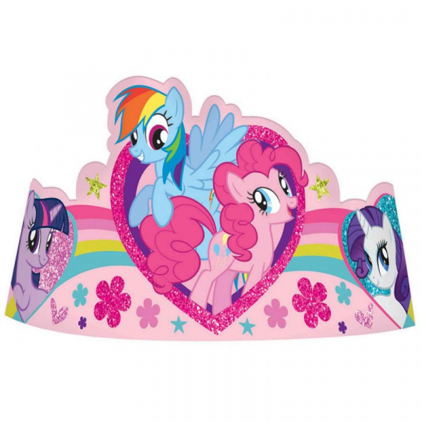 My Little Pony Friendship Paper Tiaras 8PK