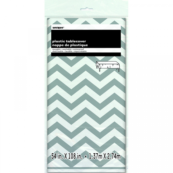 Chevron Tablecover Silver