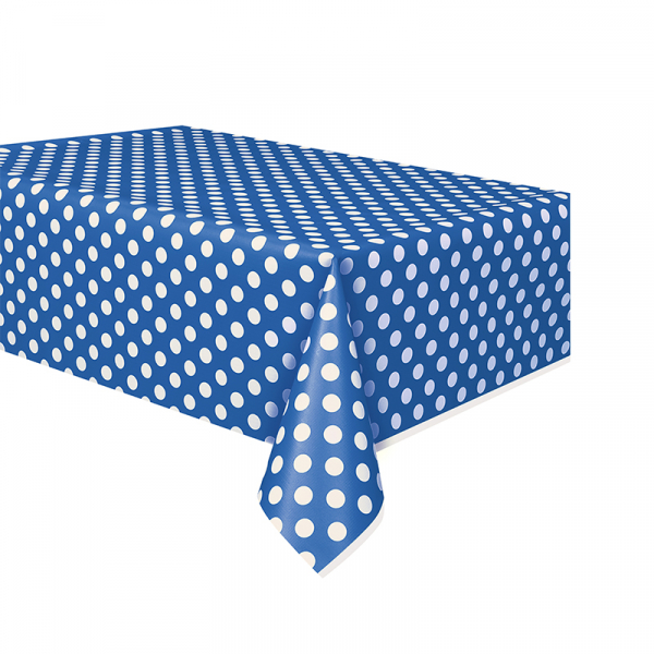 Polka Dots Tablecover Royal Blue