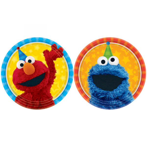 Sesame Street 17cm Round Plate 8PK