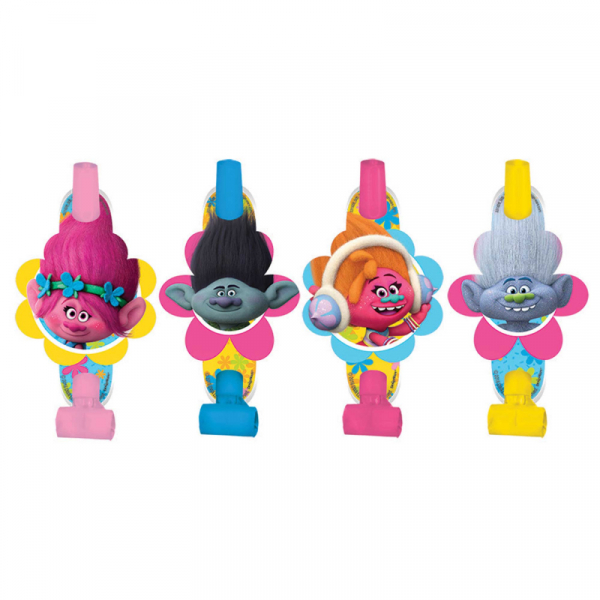 Trolls Cardboard Blowouts 8PK