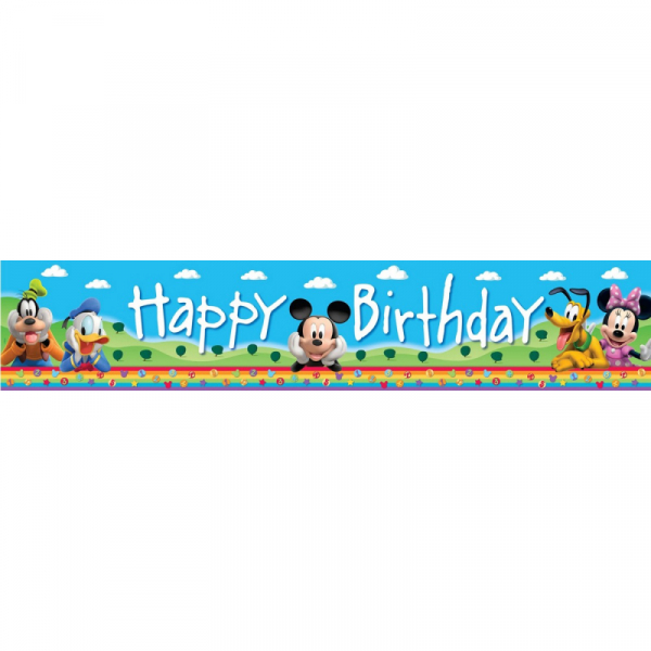 Mickey Mouse Clubhouse Plastic Banner