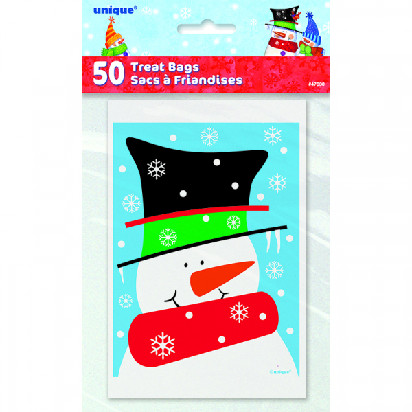 Snowman Buddies Treat Bags 50PK