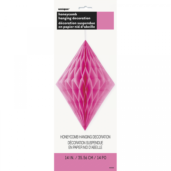 Hanging Decoration Diamond Hot Pink