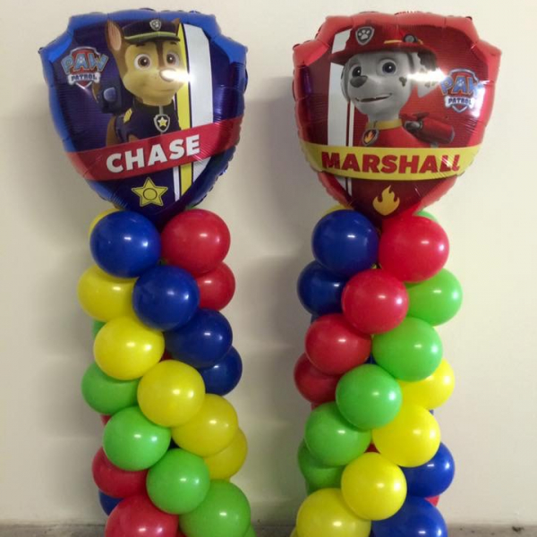 Balloon Column with Small Around Foil Balloon