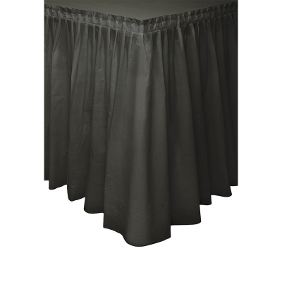 Plastic Tableskirt Black