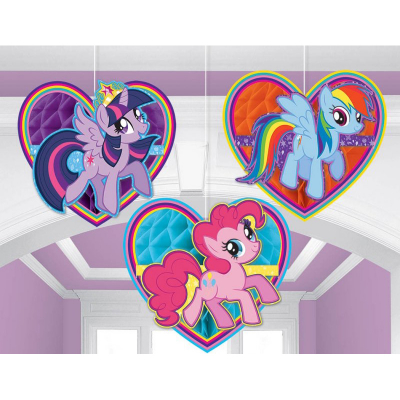 My Little Pony Friendship Honeycomb Decorations 3PK