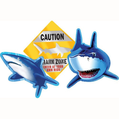 Shark Splash Cutout Assortment 3PK