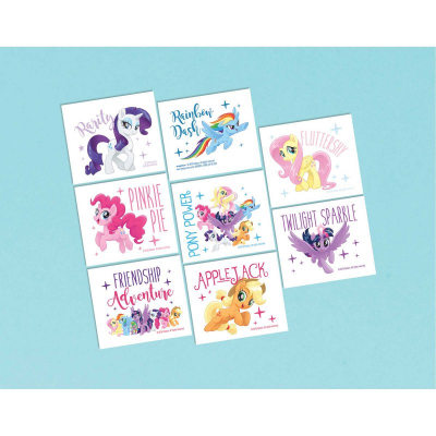 My Little Pony Friendship Adventures Tattoo Favors 8PK