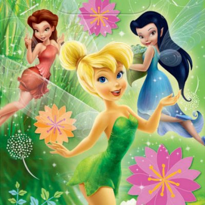 Tinker Bell Best Friend Fairies Folded Loot Bags 8PK