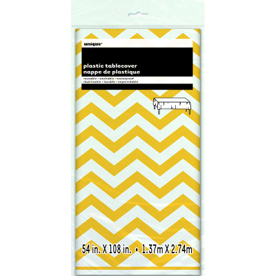 Chevron Tablecover Yellow