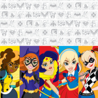 DC Superhero Girls Plastic Tablecover