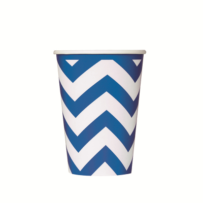 Chevron Cups 355ml Royal Blue 6PK