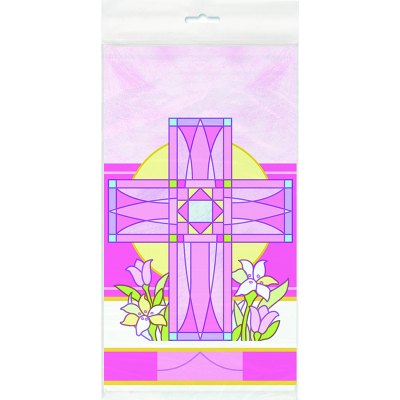 Sacred Cross Pink Tablecover