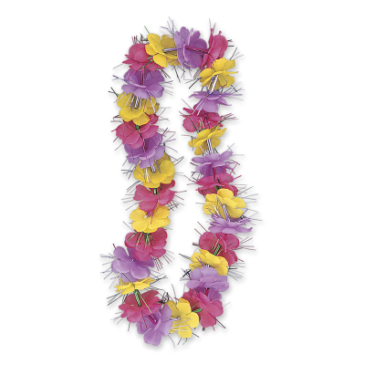 Luau Dazzle Lei Lavender Pink Lime