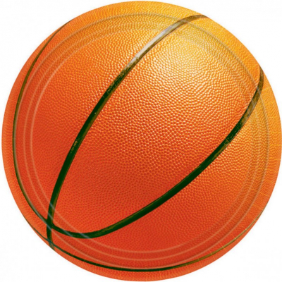 Basketball Fan 17cm Round Plates 8PK