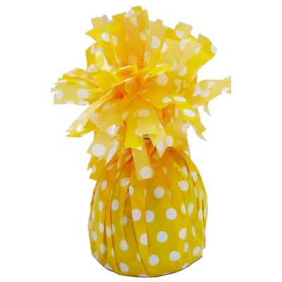 Polka Dots Balloon Weight Sunflower Yellow