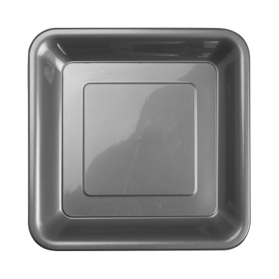 Five Star Square Snack Plate 18cm Metallic Silver 20PK