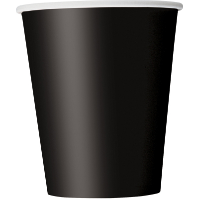 Paper Cups - Black 8PK