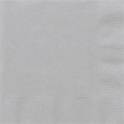 Beverage Napkin Silver 20PK