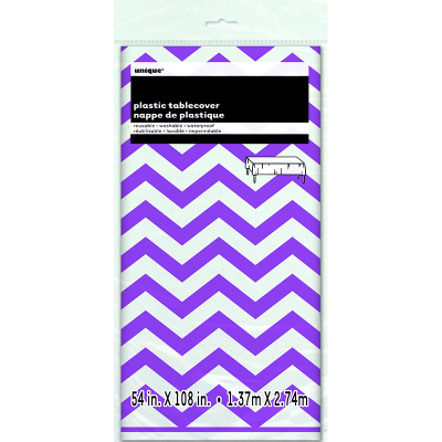 Chevron Tablecover Purple