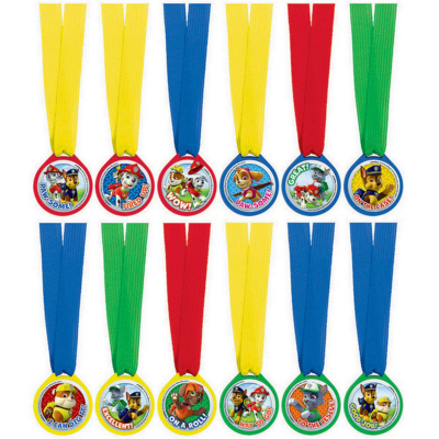 Paw Patrol Mini Award Medal Favors 12PK