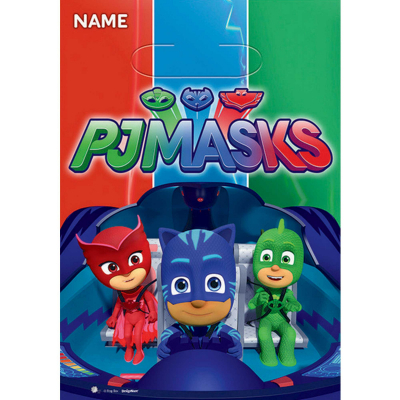 PJ Masks Folded Loot Bags 8PK