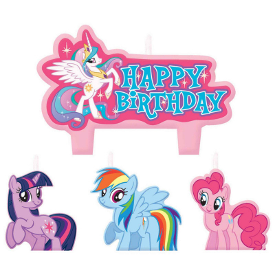 My Little Pony Friendship Birthday Candle Set 4PK