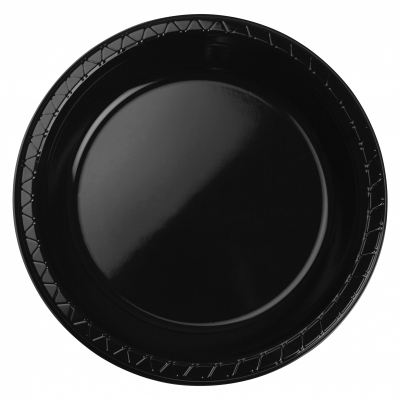 Five Star Round Banquet Plate 26cm Black 20PK