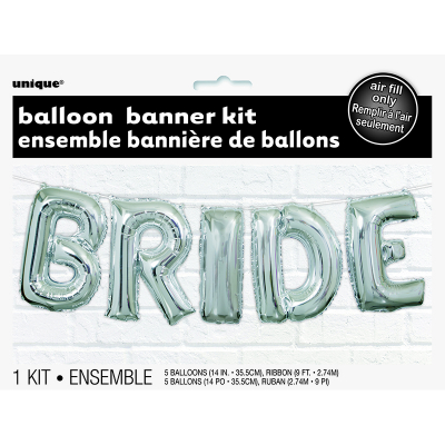 Bride 14" Letter Foil Balloon Kit 5PK
