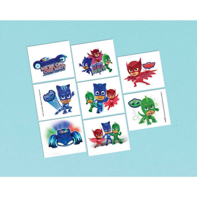 PJ Masks Tattoo Favors 8PK