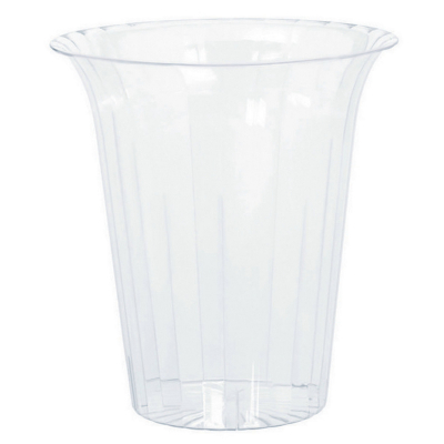 Flared Cylinder Plastic Clear Medium