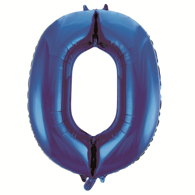 86cm 34 Inch Gaint Numeral Foil Balloon Royal Blue 0