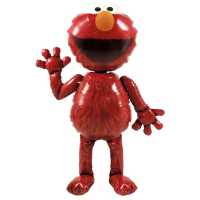 Airwalker Elmo Inflated with Helium