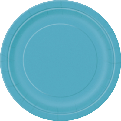 Paper Around Plates 18cm - Teal 8PK