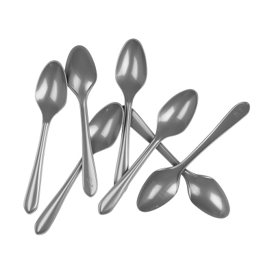 Five Star Dessert Spoon Metallic Silver 20PK