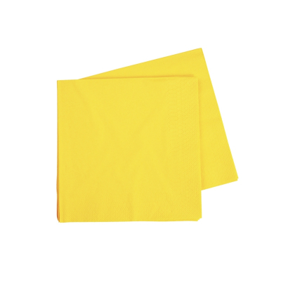 Five Star Cocktail Napkin 25cm Canary Yellow 40PK