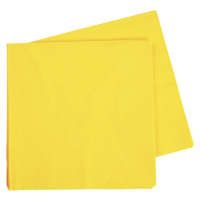 Five Star Dinner Napkin 40cm Canary Yellow 40PK