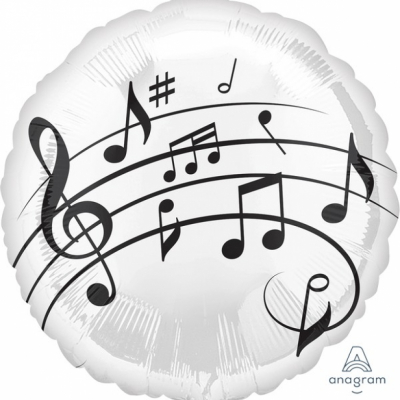 45cm Standard Foil Balloon Music Notes Fun Foil Balloon