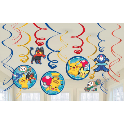 Pokemon Core Swirl Decoration Value Pack 12PK