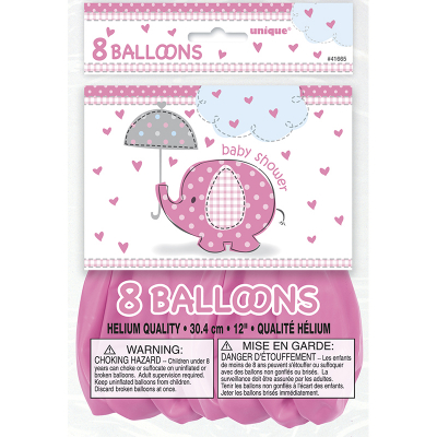 Umbrellaphants Pink Balloon 8PK