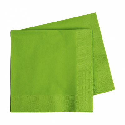 Five Star Lunch Napkin 33cm Lime Green 40PK